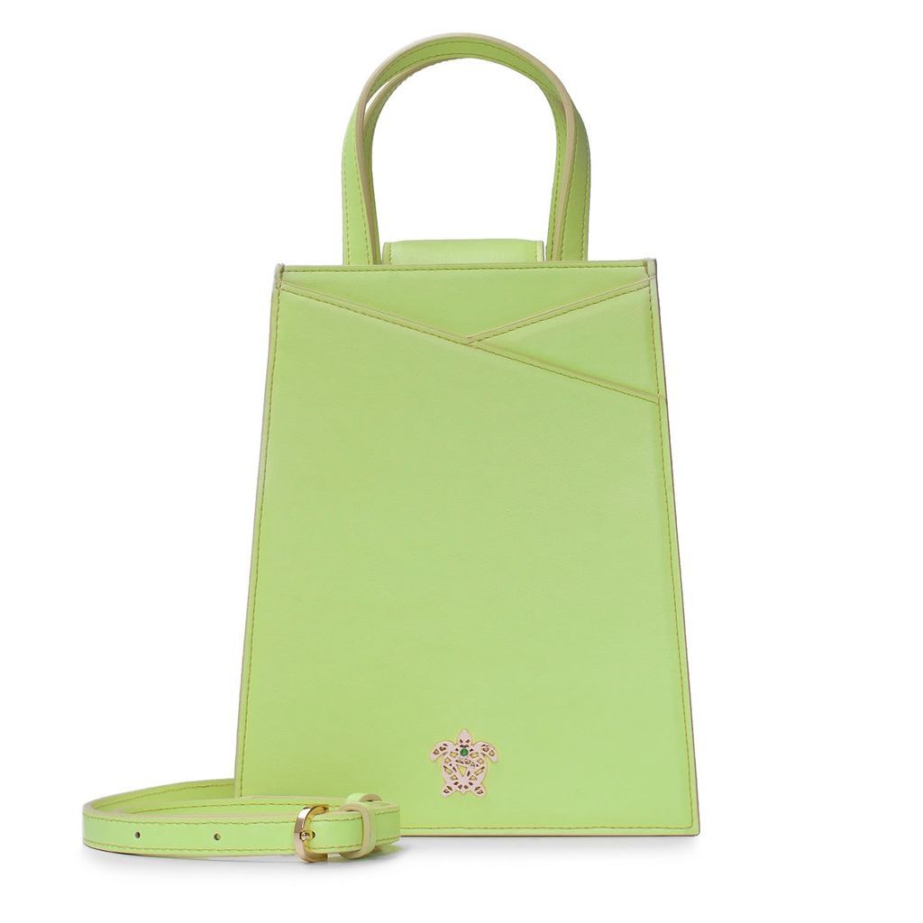 Women's Green Limited Edition Vegan Cactus Leather - Zoë Midi Lime AMARÉ Vegan Bags