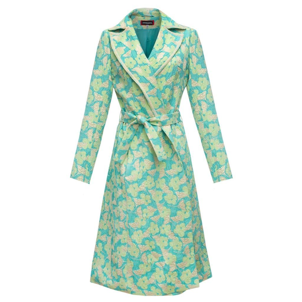 Women's Green Mint Jacqueline Coat Extra Small ANDREEVA