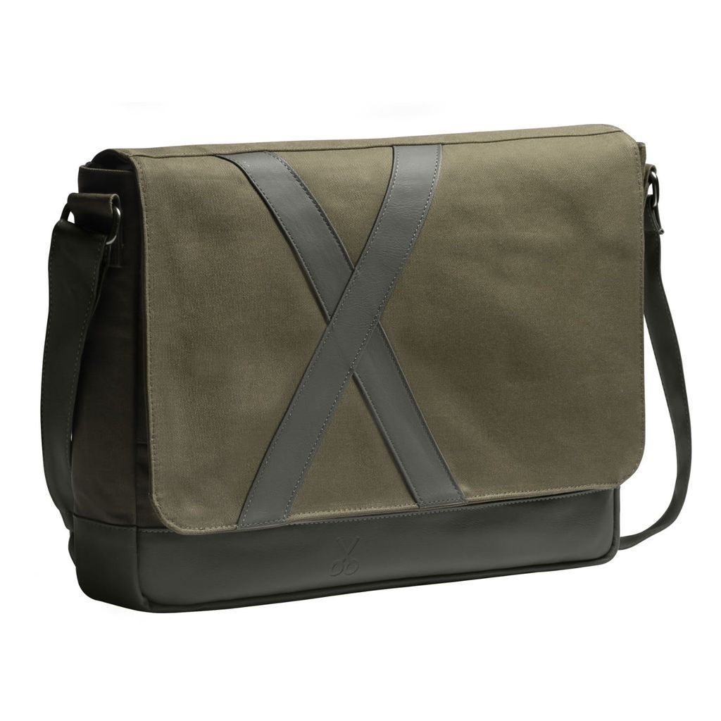 Women's Green Unisex Design Horizontal Messenger Bag Nevend - Jungle One Size KAFT