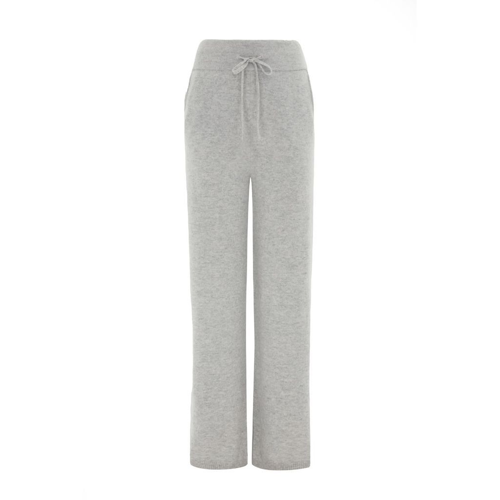 Women's Grey Alasia Cashmere Trouser In Smoke Small Les 100 Ciels