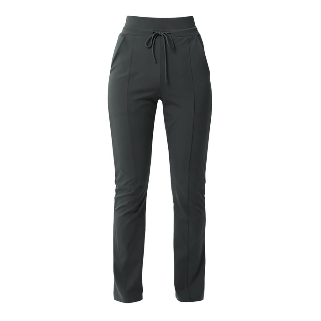 Women's Grey Miro Slim-Fit Track Pants Dark Charcoal Small QUA VINO