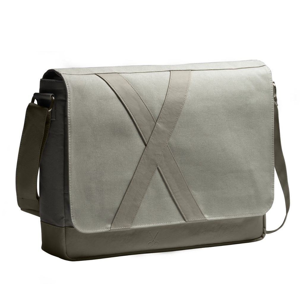 Women's Grey Unisex Design Horizontal Messenger Bag Nevend - Concrete One Size KAFT