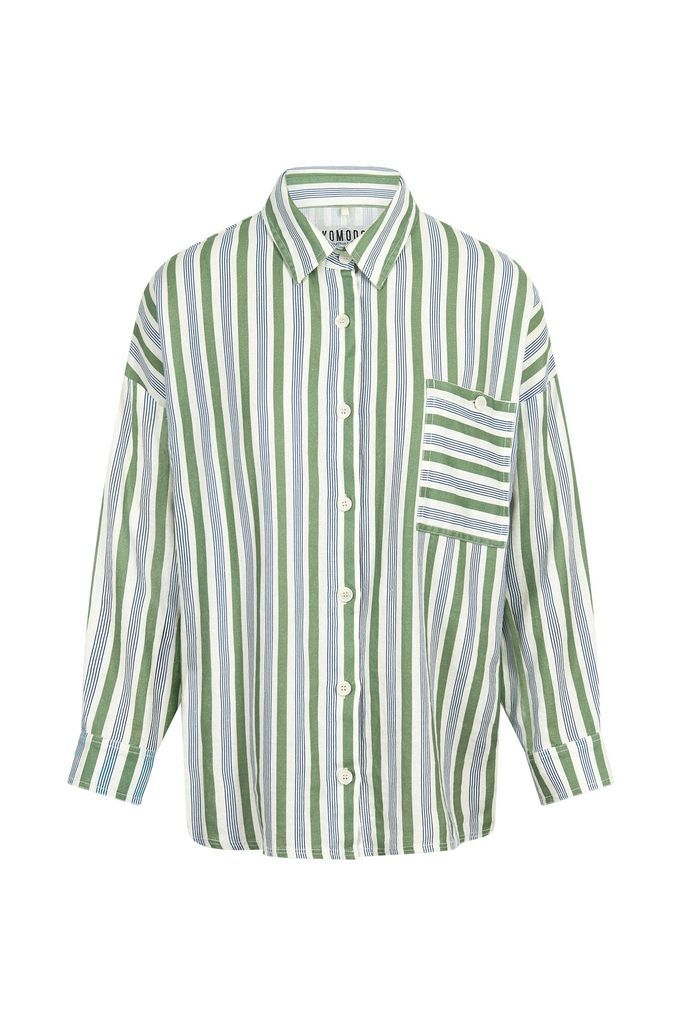 Women's Hanako Organic Linen Shirt - Sage Green Extra Small KOMODO