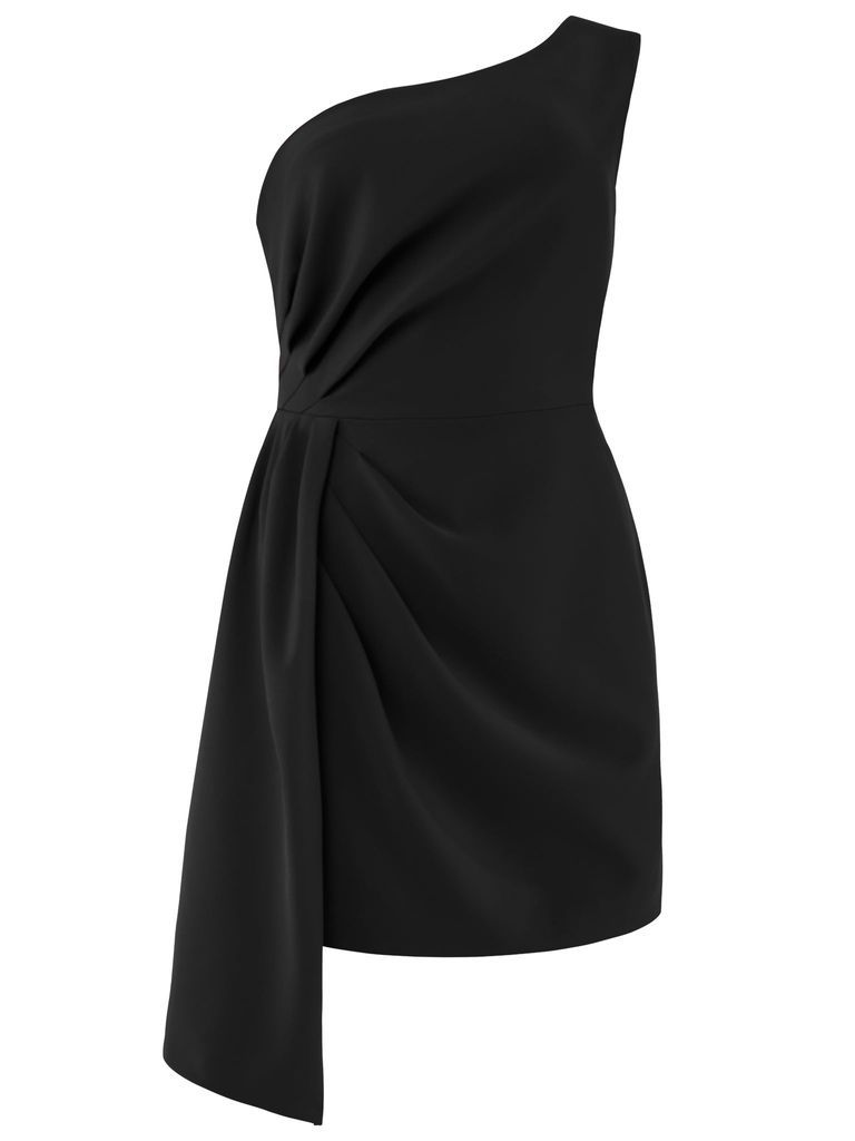 Women's Iconic Glamour Draped Short Dress - Black Xxs Tia Dorraine