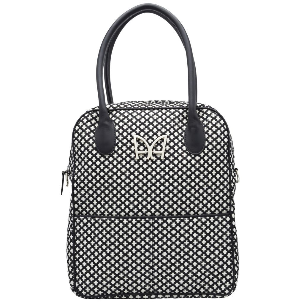 Women's Intemporel Bag - The Black & White French Jacquard AUDREY ALEXANDRE
