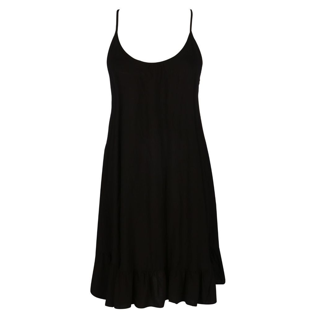 Women's Kawa Lenzing Ecovero Black Short Strappy Dress Extra Small IN OUR NAME