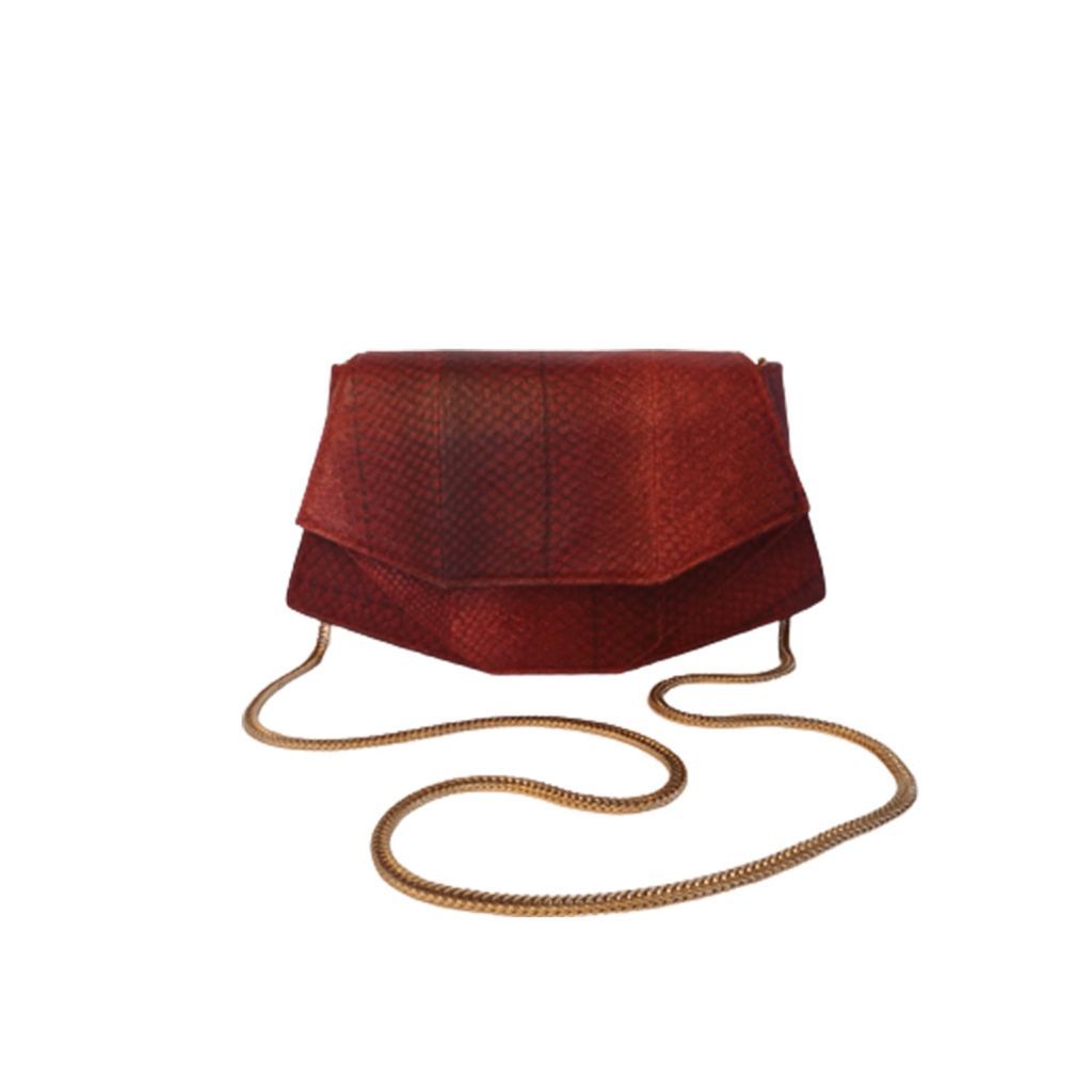 Women's Laia - Fish Leather - Crossbody Bag - Red MAYU