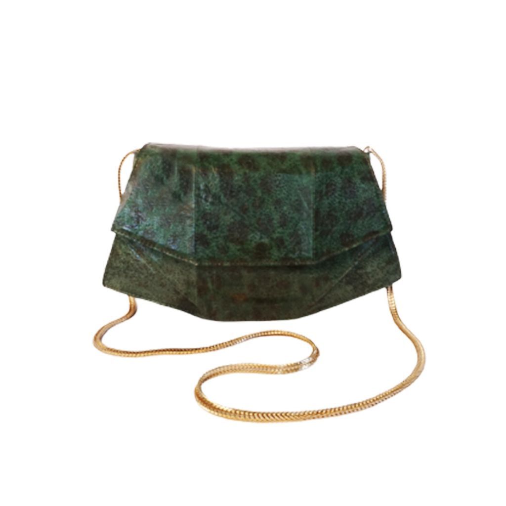 Women's Laia - Fish Leather - Crossbody Bag - Green MAYU
