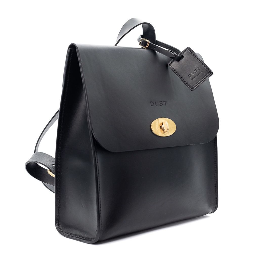 Women's Leather Backpack Black Artist Collection THE DUST COMPANY