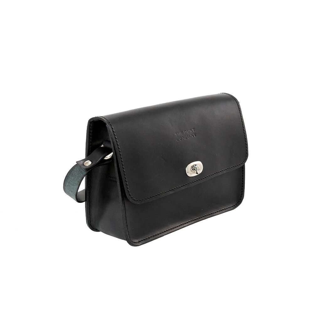 Women's Leather Crossbody In Cuoio Black THE DUST COMPANY