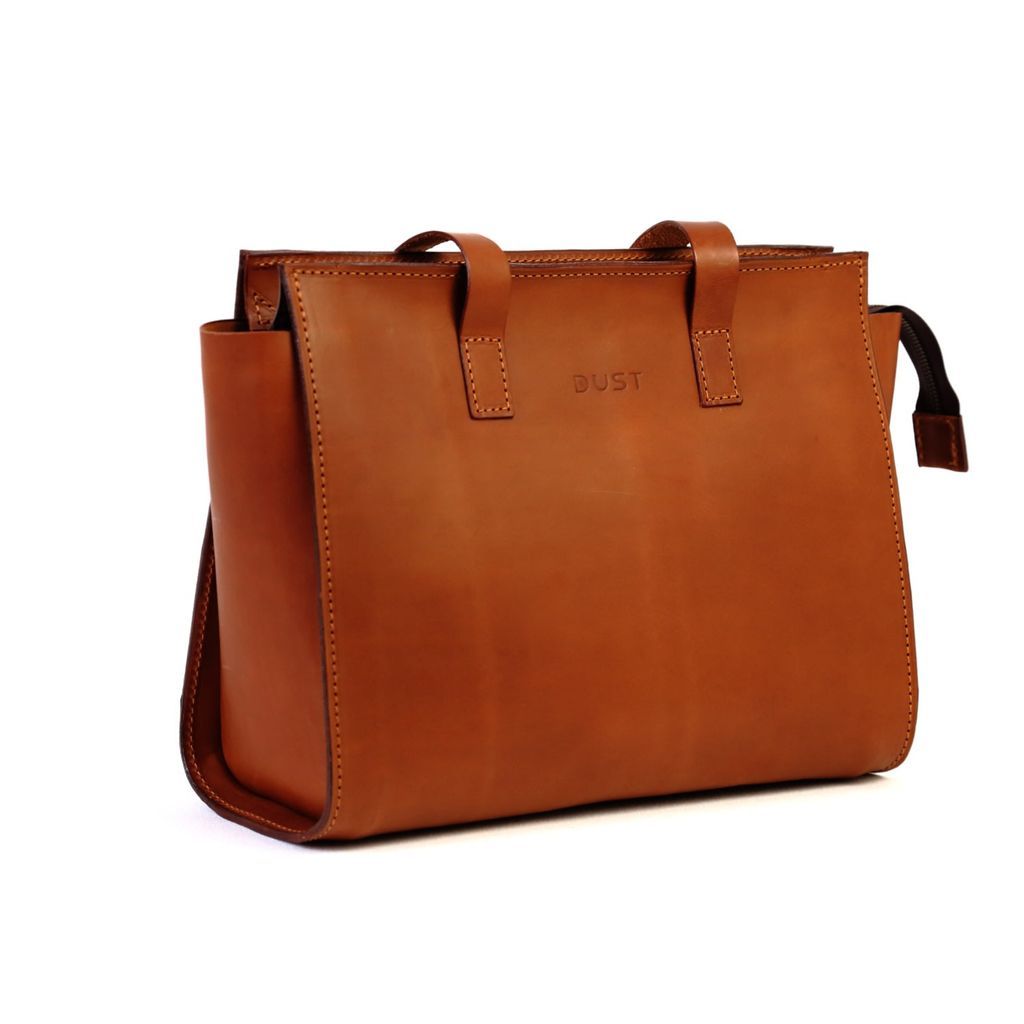 Women's Leather Shoulder Bag In Cuoio Brown THE DUST COMPANY