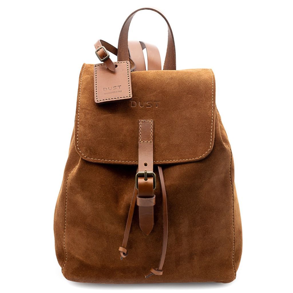 Women's Leather Suede Brown & Cuoio Backpack THE DUST COMPANY