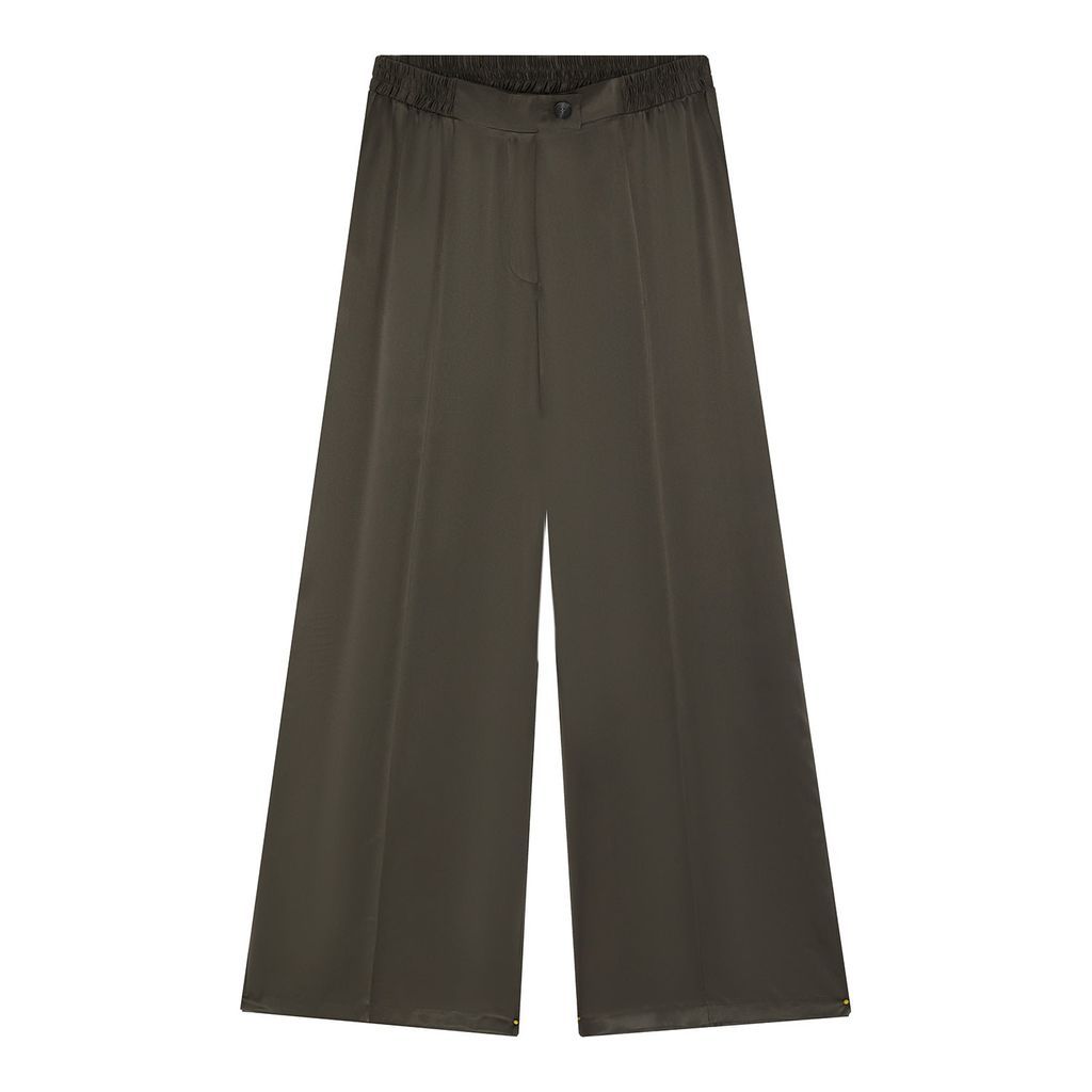 Women's Lexi Sports Luxe Silk Trousers - Malachite Extra Small The Summer Edit