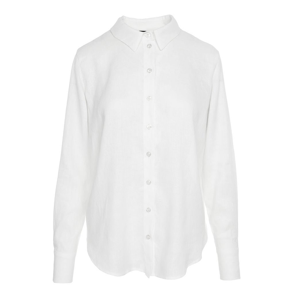 Women's Lilou Linnen White Shirt Extra Small Framboise