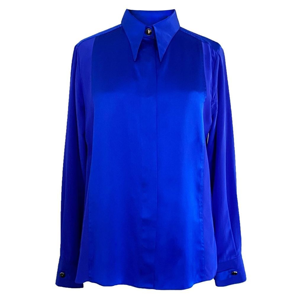 Women's Lock Electric Blue Shirt Extra Small LUCIE BROCHARD. võ