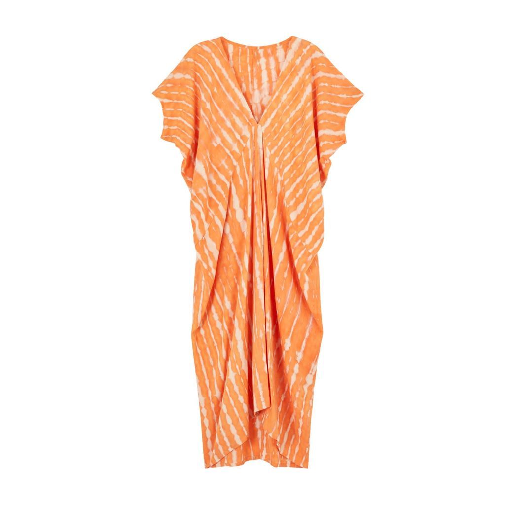 Women's Madella Hand Dyed Kaftan Dress In Coral Pink Haley