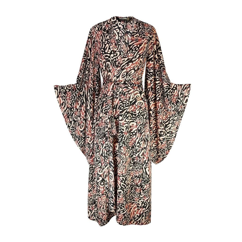 Women's Maeve Leopard Kimono Large Jennafer Grace