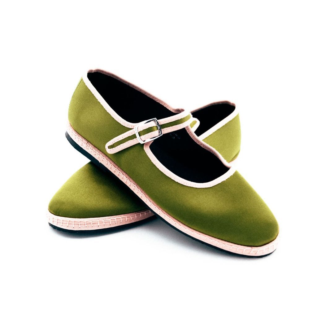 Women's Mary Jane Shoes - Green 3 Uk mama benz