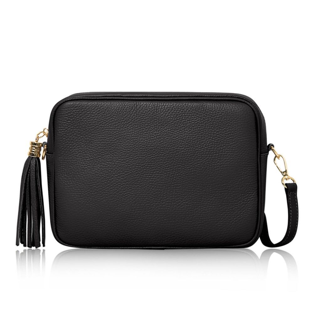 Women's Modena Large Crossbody Tassel Bag In Black Betsy & Floss