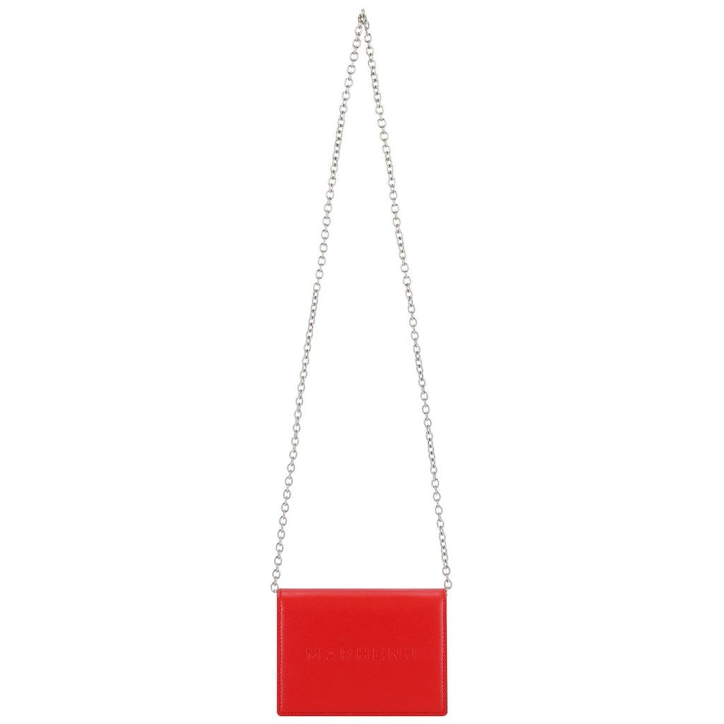 Women's Monroe Mini - Apple Leather Bag - Mela Red MARHEN. J