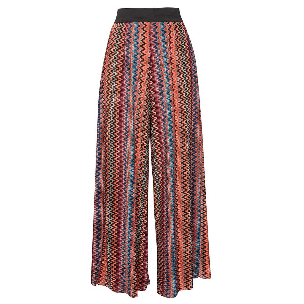 Women's Monserrat Wide Leg Palazzo - Brown S/M KUTLondon