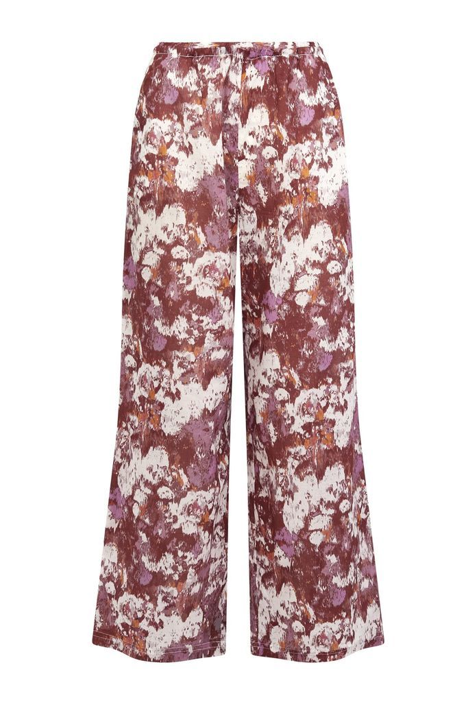 Women's Nari Palazzo Organic Cotton Trouser - Poppy Red Extra Small KOMODO