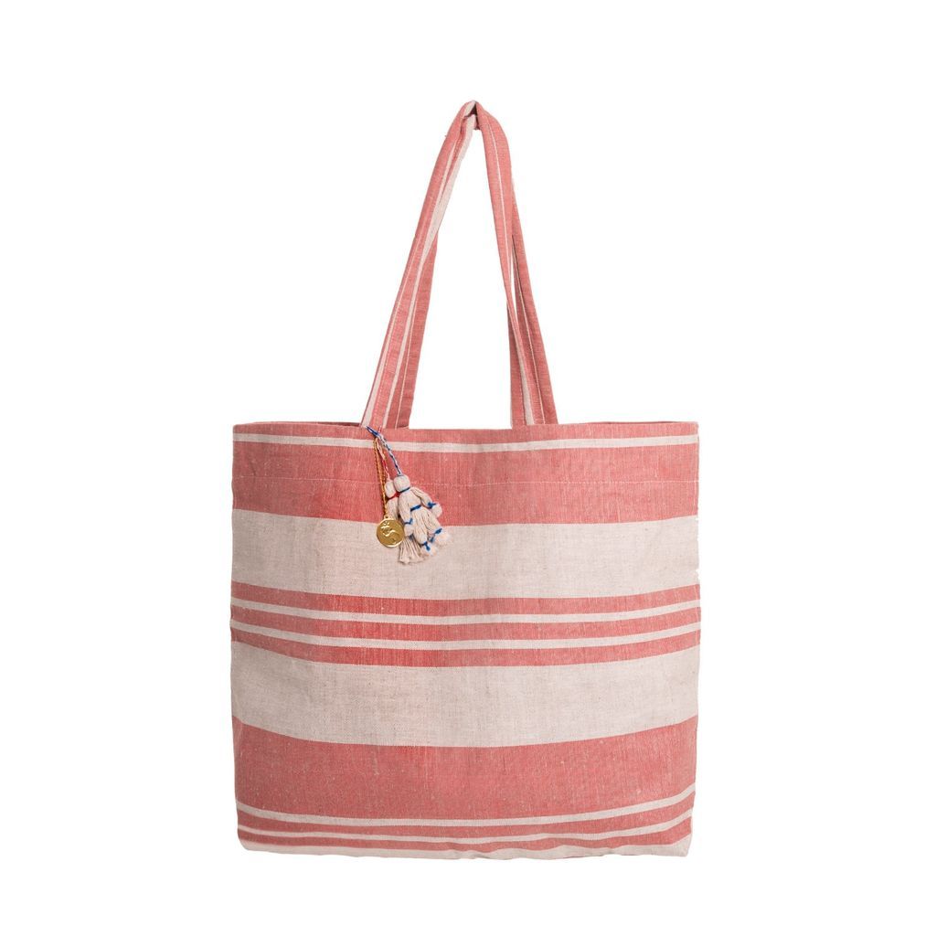 Women's Neutrals / White / Pink Pyotr & Fevronia Beach Bag One Size BALUSHKA