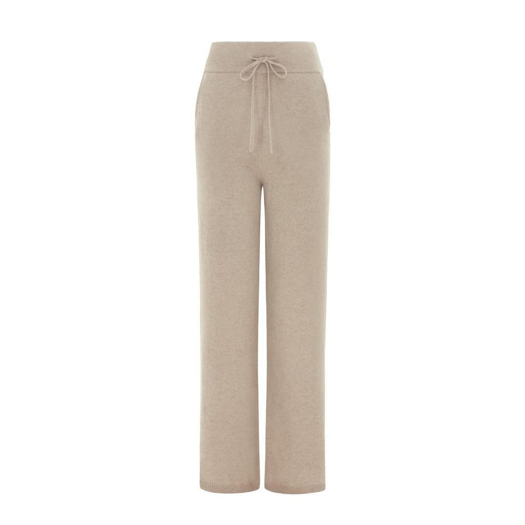 Women's Neutrals Alasia Cashmere Trouser In Beige Medium Les 100 Ciels