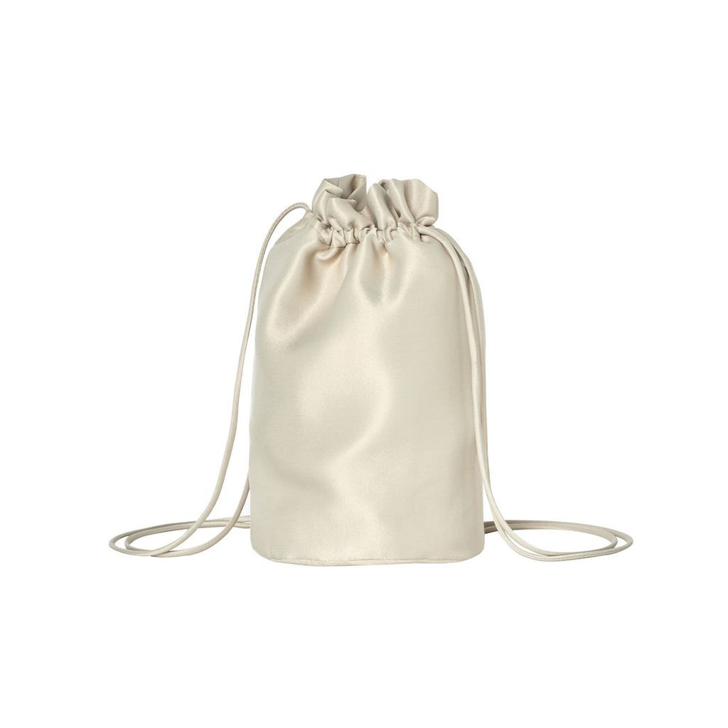 Women's Neutrals Champagne Satin Shoulder Bag A LINE