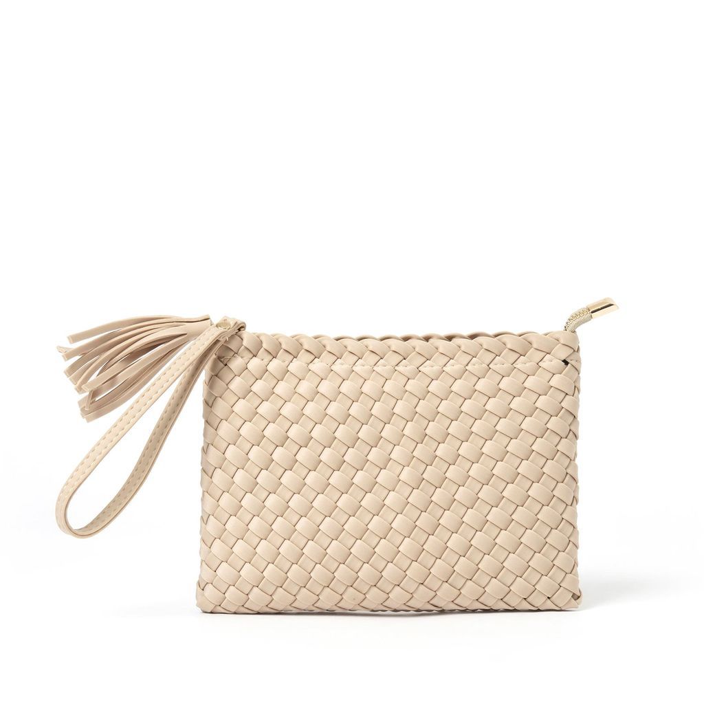 Women's Neutrals Lavinia Clutch Bag - Cream One Size ARMS OF EVE