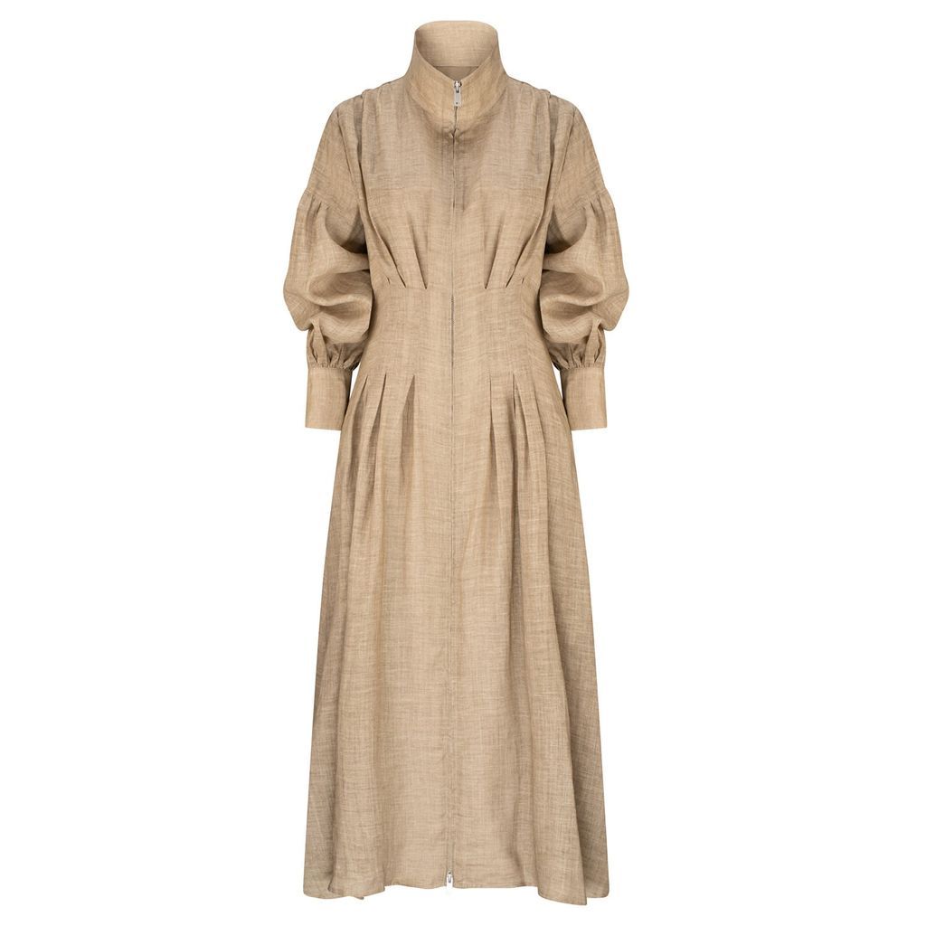 Women's Neutrals Manhattan Maxi Dress - Wheat Extra Small dref by d