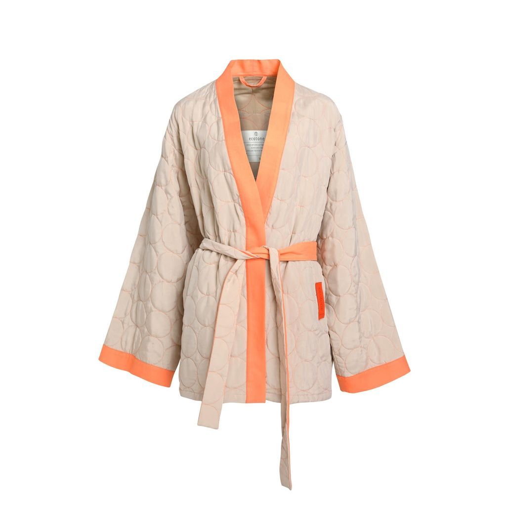 Women's Neutrals Satsuma Quilted Kimono-Dress S/M Ecotone