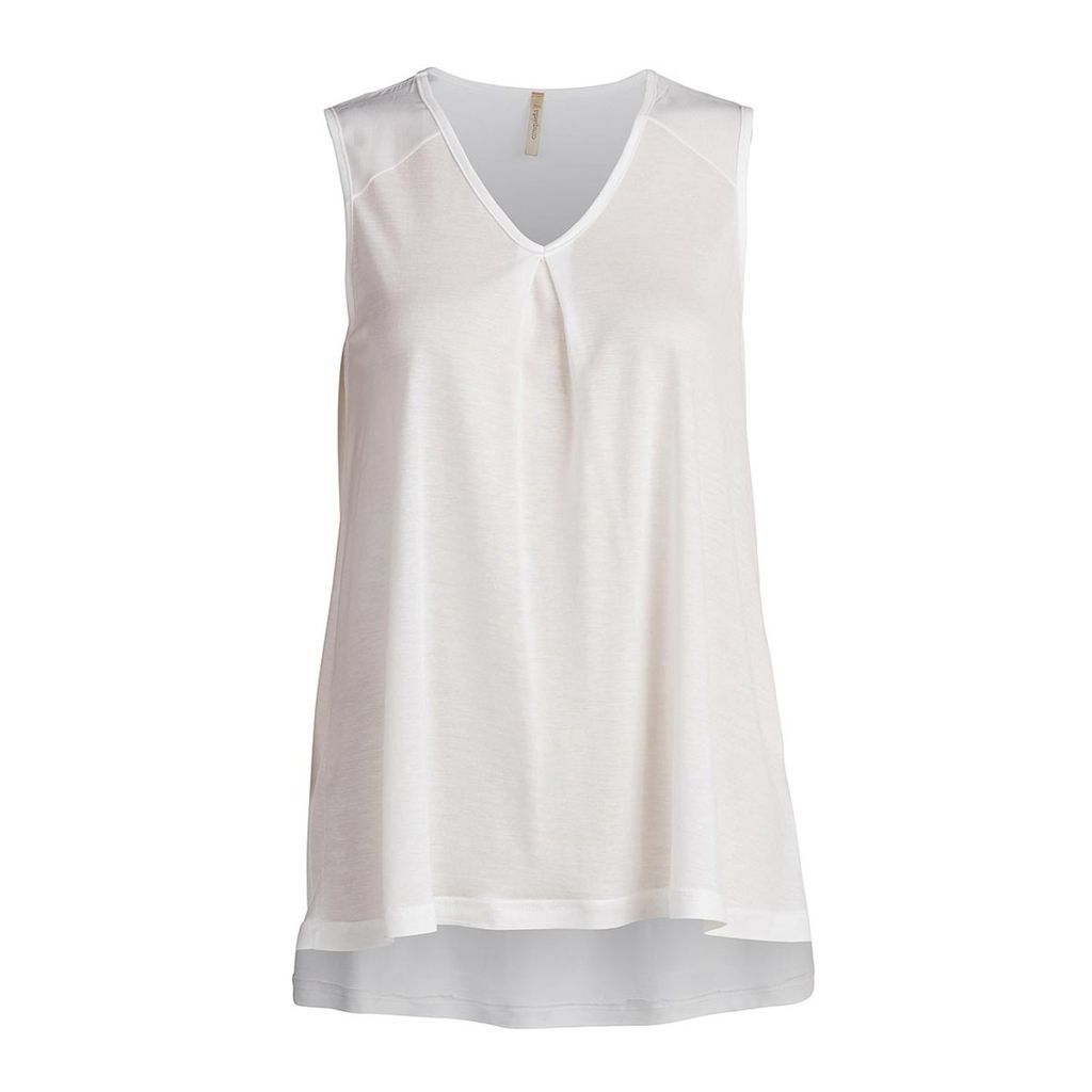 Women's Neutrals Sleeveless Tencel Top Extra Small Conquista