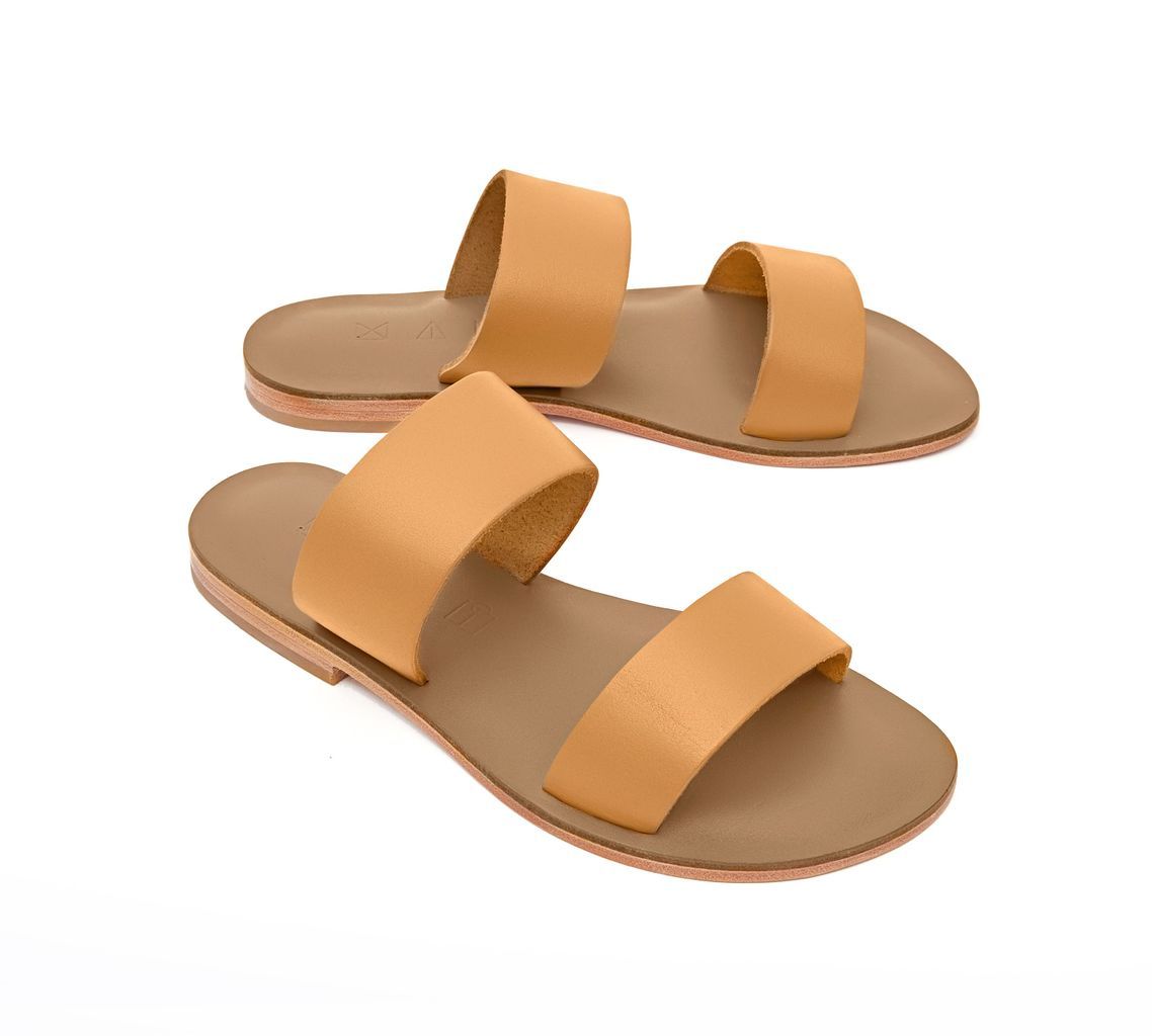 Women's Neutrals Sun Leather Flat Sandals - Tan 2 Uk Maki Sandals