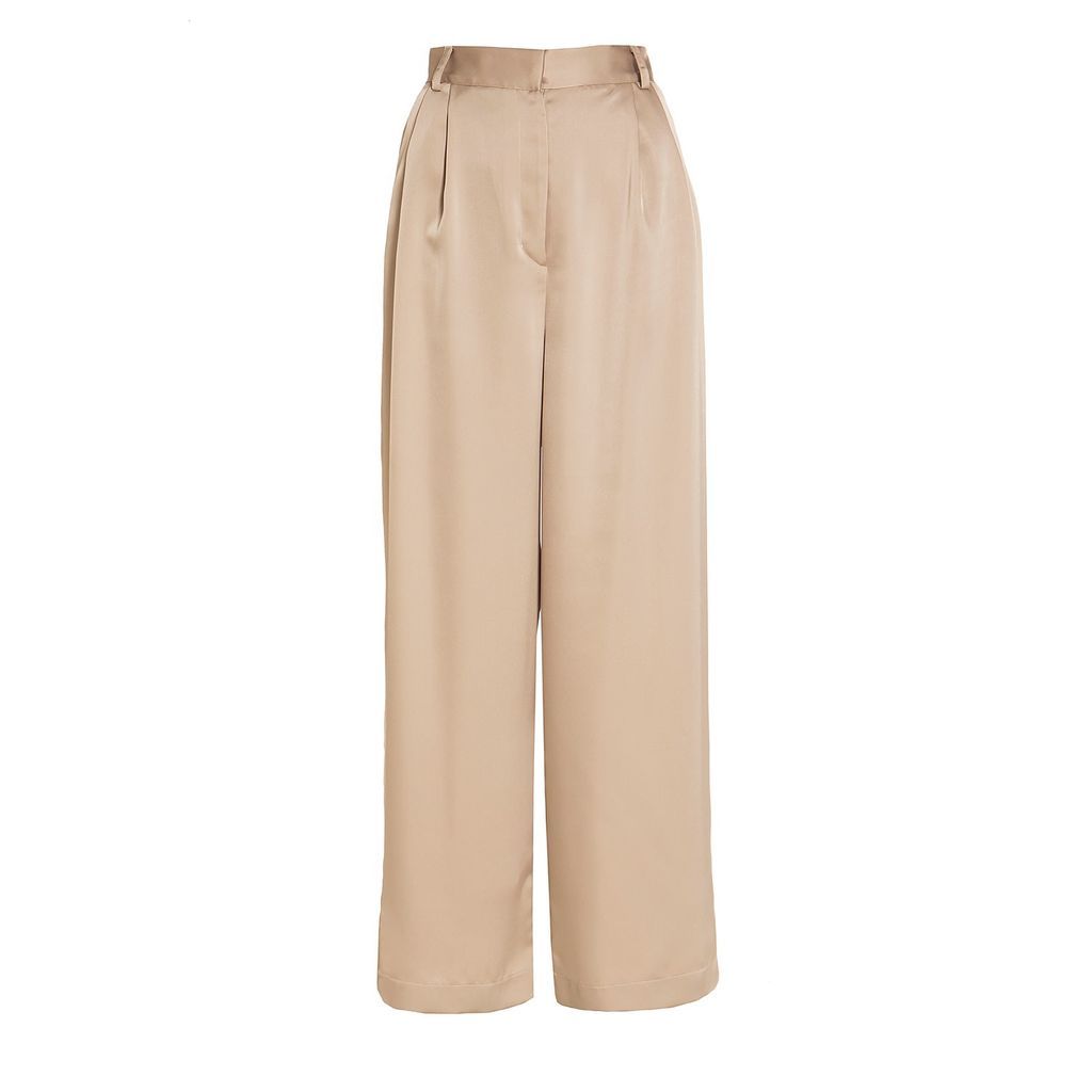 Women's Neutrals The Suit Pants In Sand Small Roses Are Red