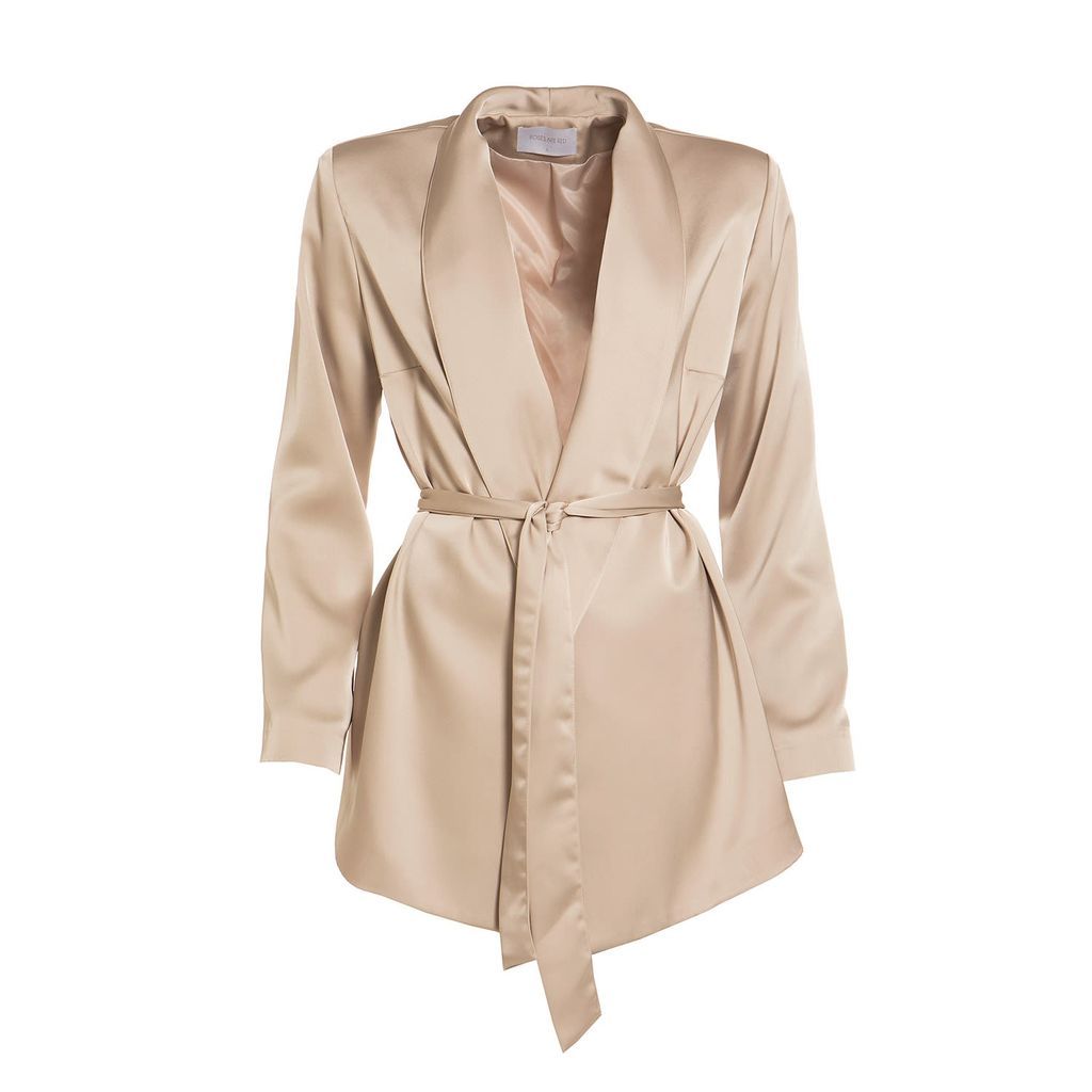 Women's Neutrals The Suit Blazer In Sand Small Roses Are Red