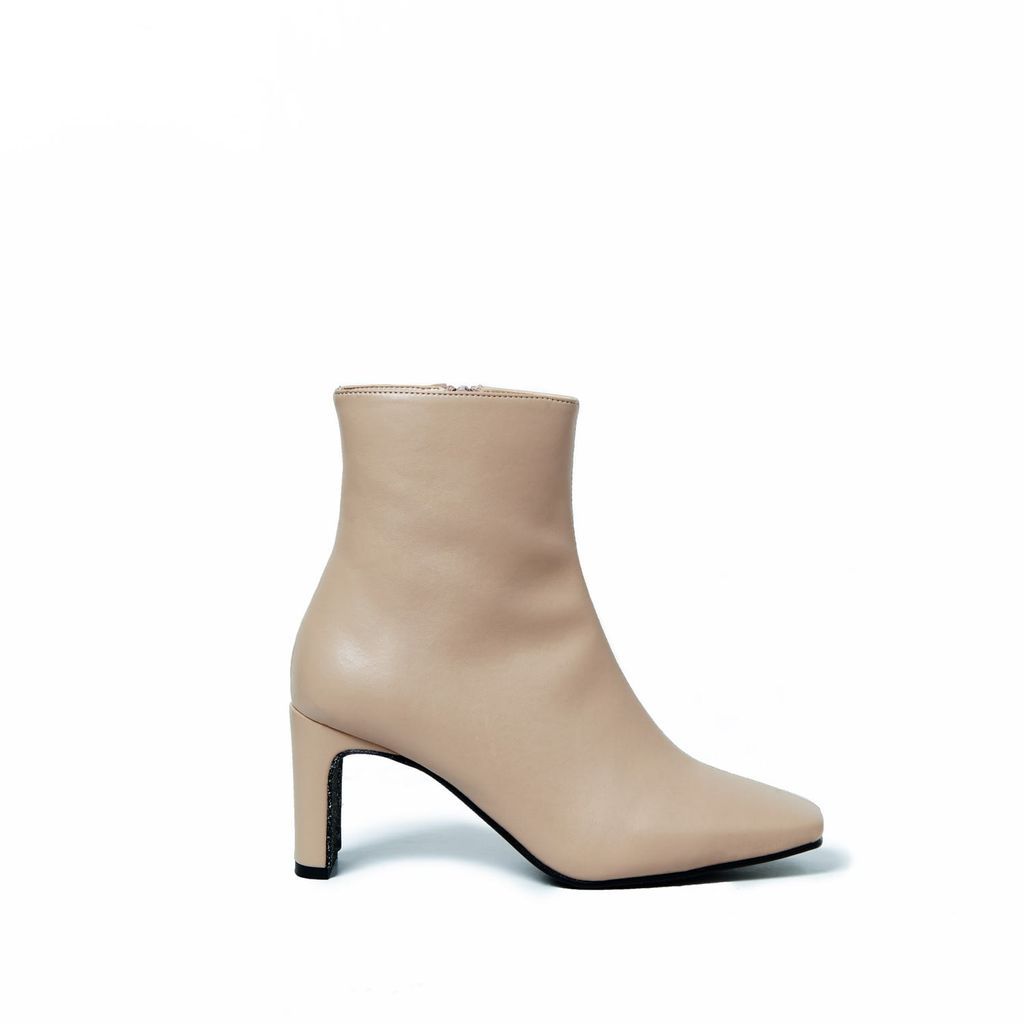 Women's Neutrals Vegan Ankle Boots Fontana Beige 3 Uk Urbànima