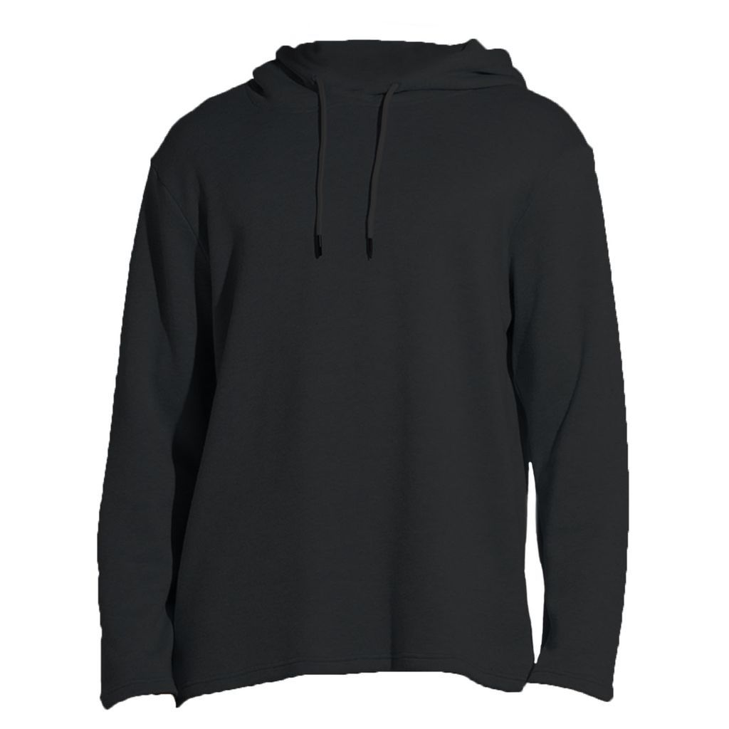 Women's Oversized-Fit Wool Knit Hoodie - Black Medium MEROË