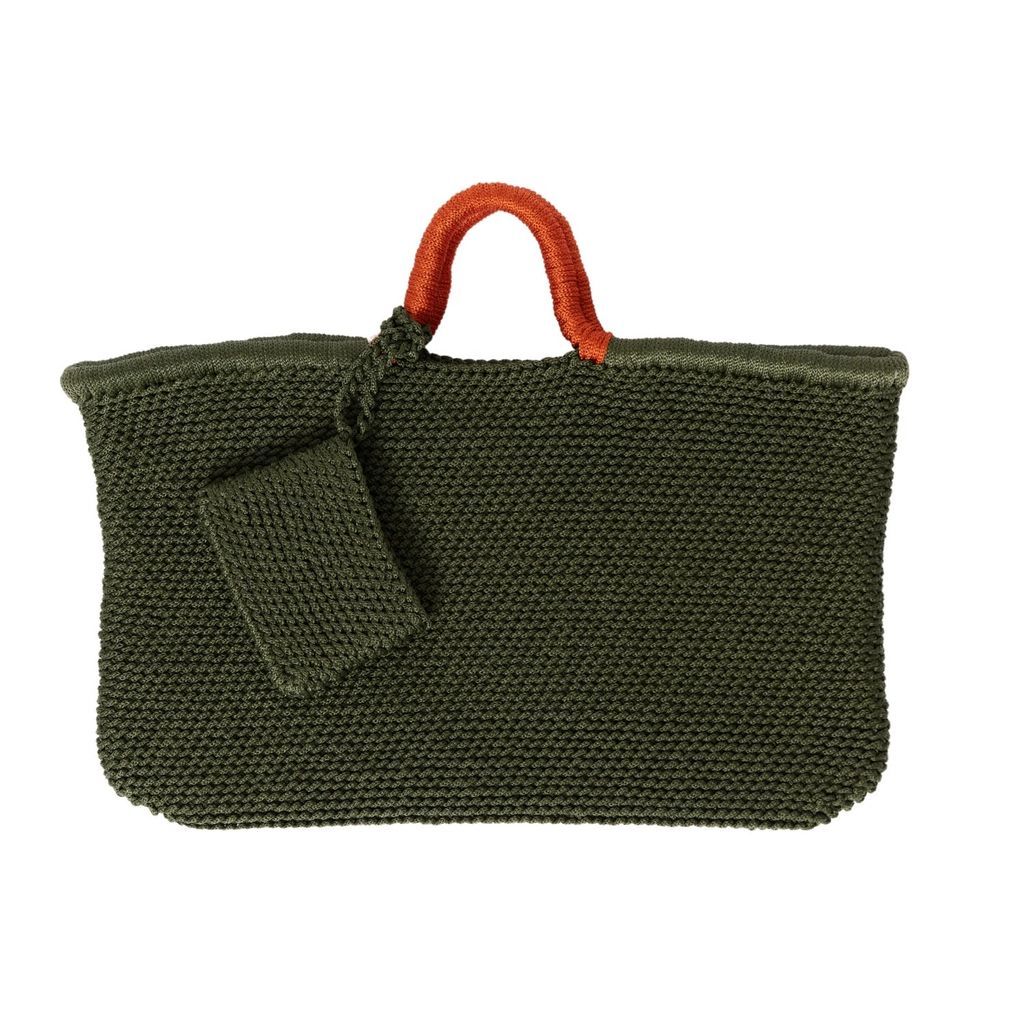 Women's Paros Crochet Bag In Green N'Onat