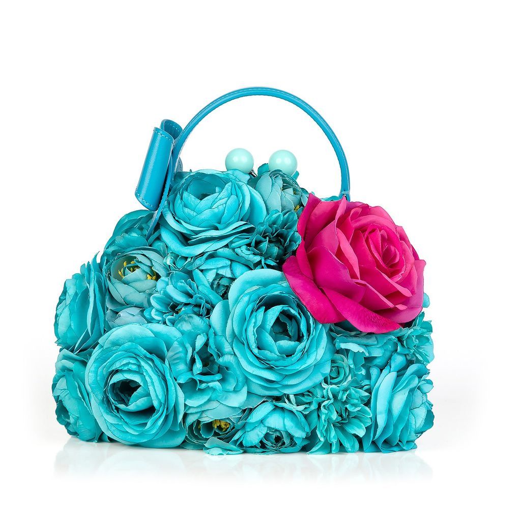 Women's Pink / Purple / Blue Jungle Voyage Posy Flower Bag One Size BB TAYLOR
