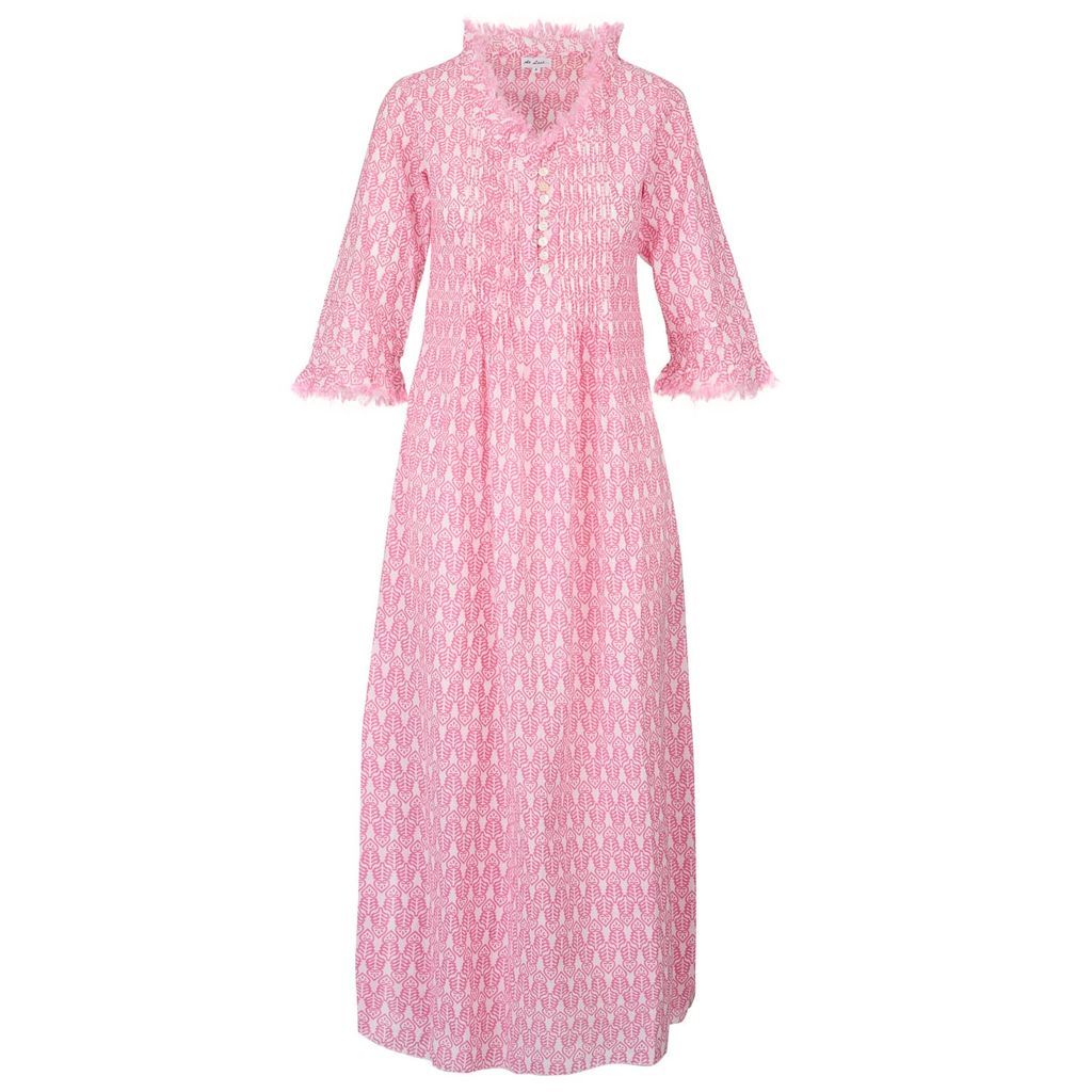 Women's Pink / Purple Annabel Maxi Dress In Fresh Pink & White Extra Small At Last...