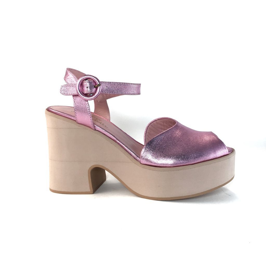 Women's Pink / Purple Dianaross Metallic Pink Wedges 3 Uk Atelier de Charlotte