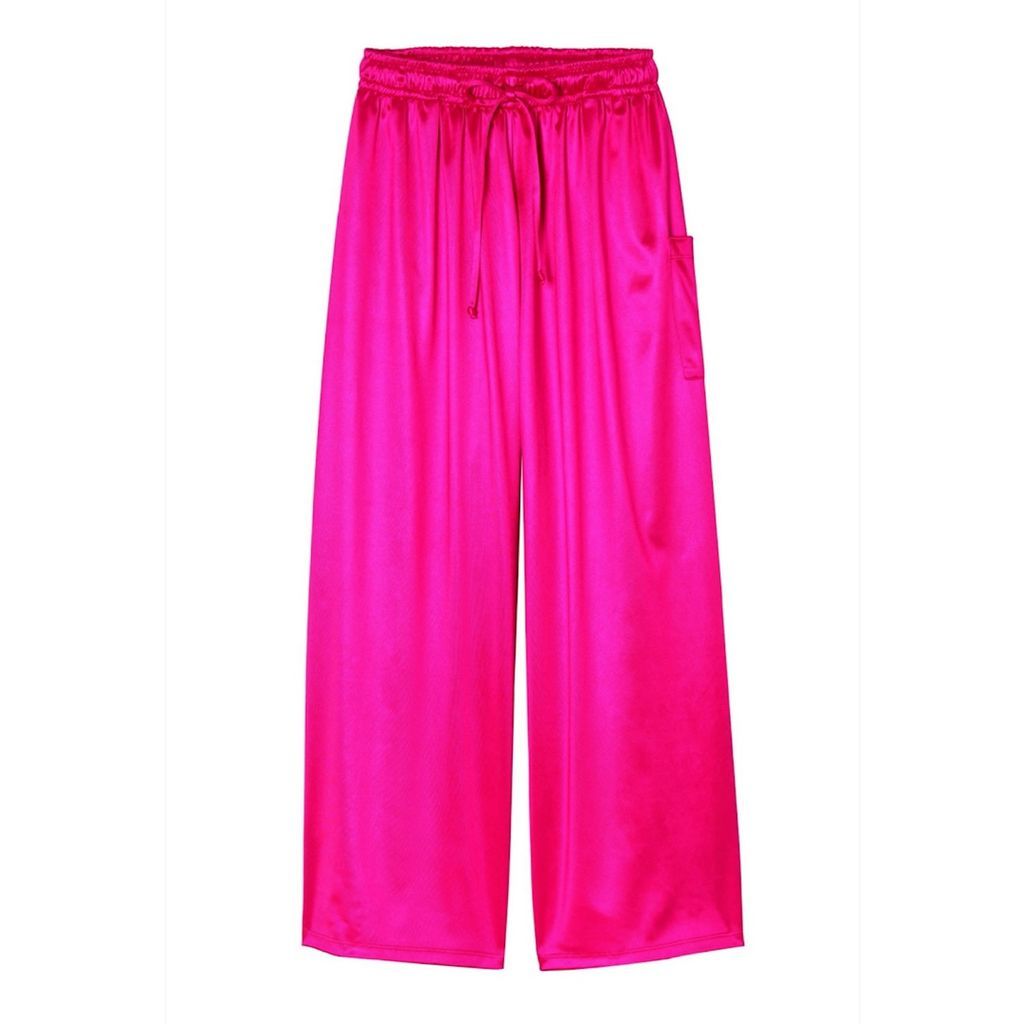 Women's Pink / Purple Electric Pink Wide Leg Lounge Pant Small CIARA CHYANNE