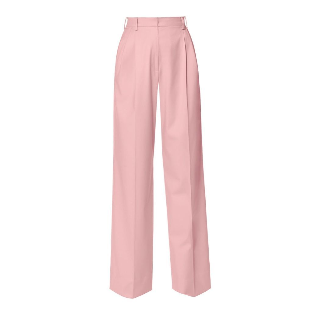 Women's Pink / Purple Gwen Rosewater High Waisted Wide Trousers Xxs Aggi
