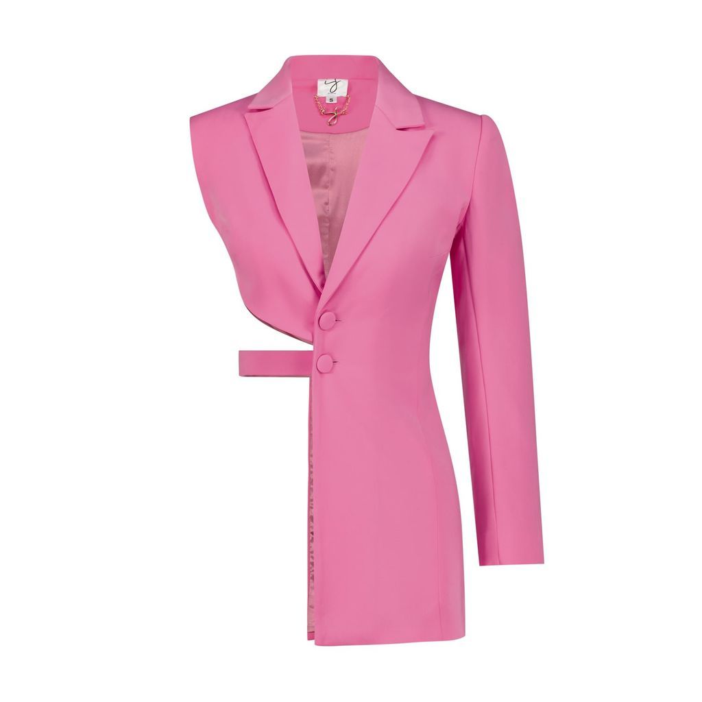 Women's Pink / Purple Heather Jacket Small Israa Samhan Collection