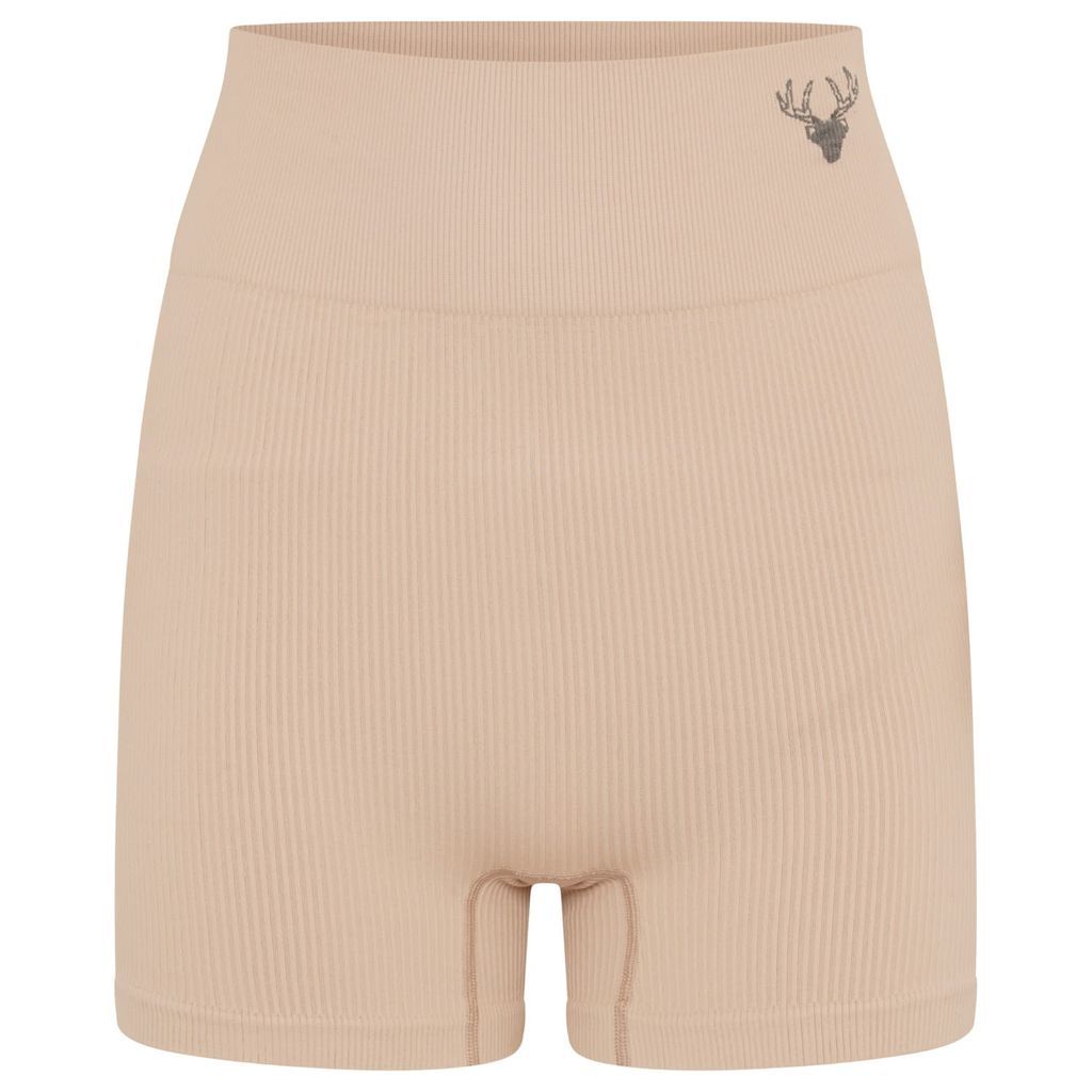 Women's Pink / Purple Kodel Recycled Rib Booty Shorts - Mink Small Twill Active