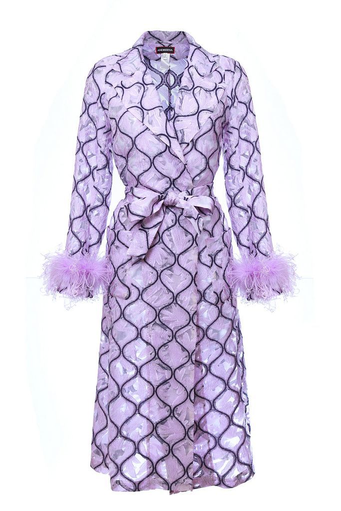 Women's Pink / Purple Lavender Coat Extra Small ANDREEVA