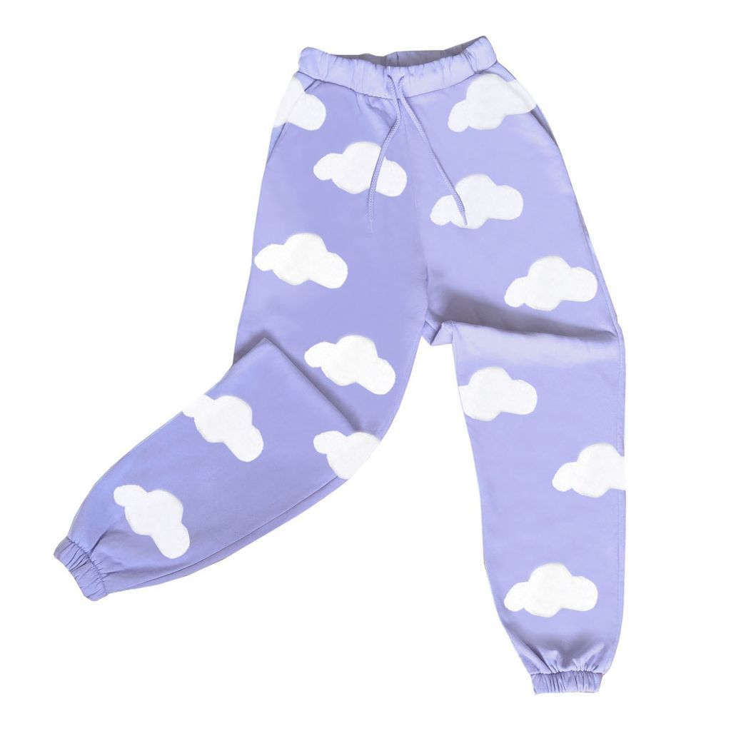 Women's Pink / Purple Lilac Cloud Oversized Jogger Extra Small Quillattire