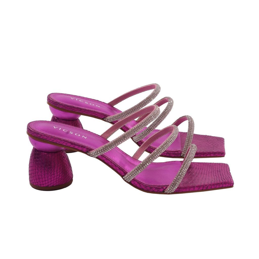Women's Pink / Purple Mia Heels - Pink & Purple 3 Uk VICSON