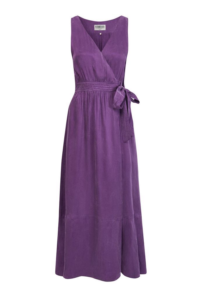 Women's Pink / Purple Mika Dress - Cupro Viscose Purple Extra Small KOMODO
